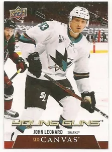 John Leonard 20-21 Upper Deck 2 Young Guns Rookie Card UD Canvas - Picture 1 of 1