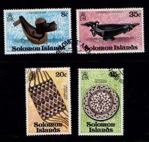 Solomon Islands 1979 Crafts Artefacts 4th series SG376-79 Used - Picture 1 of 1