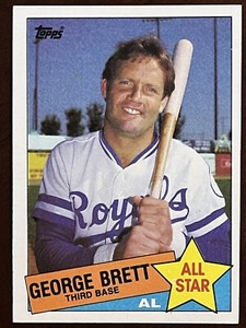 1985 Topps Baseball #703 George Brett AS, LL Kansas City Royals