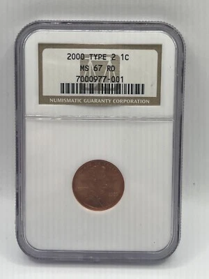 2000 Type 2 1c MS 67 RD NGC - Image 1 of 2