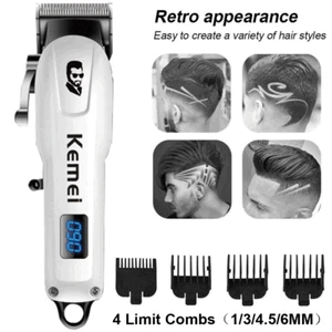 Kits de recortadora de pelo profesional Kemei-232 hoja en T máquina de corte para hombre - Imagen 1 de 13