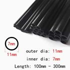 1pcs 11mm OD 7mm ID Carbon Fiber Round Tube Hollow Pipe 100mm-300mm Length