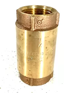 LEGEND T-450-NL No Lead Cast Bronze In-Line Check Valve 1" NPT 200-psi CWP - Picture 1 of 10