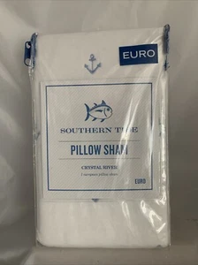 Southern Tide Ancoraggi Nautici Cristallo Fiume Cuscino Finta Taglia Euro Nuovo con scatola 26"x26" - Foto 1 di 4