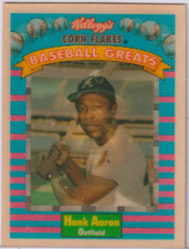 HANK AARON; 1991 Kellogg's Corn Flakes Baseball Cards # 2 of 15
