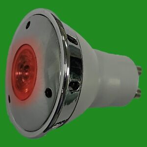 1x 3W LED GU10 Red Coloured Reflector Spotlight Decorative Bulb Lamp