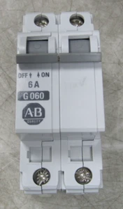 💥ALLEN BRADLEY 6 AMP CIRCUIT BREAKER 2 POLE 480 VAC 1492-CB2-G060 - Picture 1 of 8