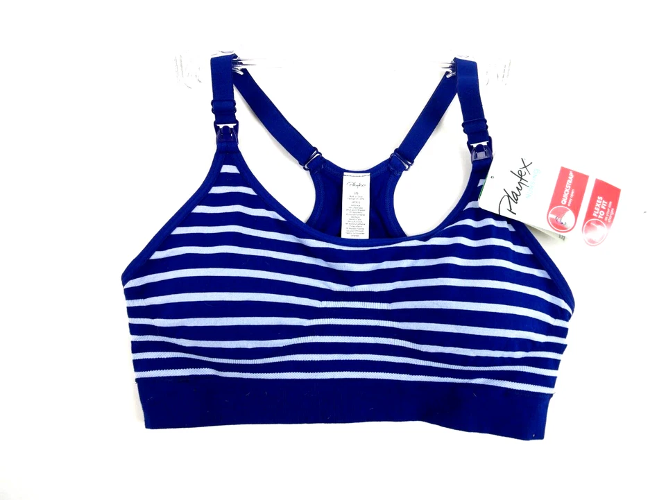 Playtex Women's Nursing Seamless Racerback Wireless Foxy Mama Size Large Pm7e