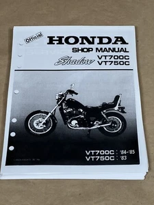 Service Shop Repair Manual 83-85 Honda VT700C VT750C Shadow 750 VT750 700 VT700 - Picture 1 of 3