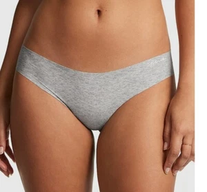 PINK VICTORIA'S SECRET XXL NO SHOW TANGA HÖSCHEN GRAU POLYESTER UND SPANDEX - Bild 1 von 3