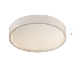 Trans Globe LED-30032 WH Wilson 8 in. 20-Watt Integrated LED White Flush Mount - Picture 1 of 4