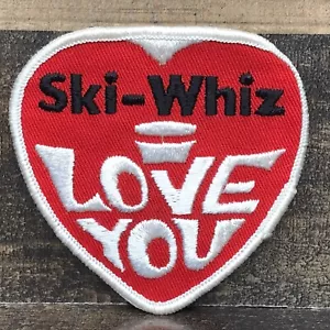 Vintage Ski-Wiz Snowmobile I Love You Hippy Style Jacket Patch Sew On 1970’s NOS - Picture 1 of 4