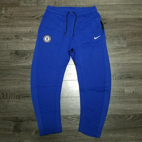 NIKE Tech pack Fleece Pants Mens 2XL Chelsea Blue Joggers Soccer Sweatpants Cover