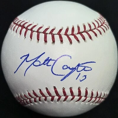 Matt Carpenter Autografiado Firmado OMLB Cardinals Yankees WS Foto 1 de 4