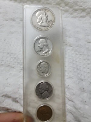 Juego Año Nacimiento 1959 (5 monedas) Choice BU Juego Plata Especial Foto 1 de 2