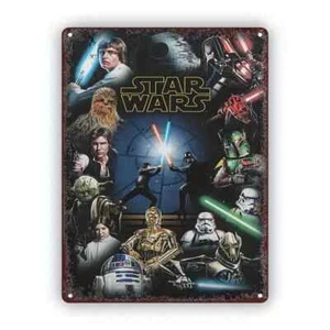 star wars Blechschild Vintage Style für Sammlerzimmer - Bild 1 von 5