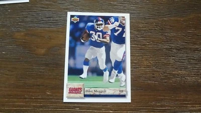 1992 UPPER DECK #265 DAVE MEGGETT FOOTBALL CARD - Image 1 of 2