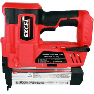 Excel EXL592B 18V Li-Ion Cordless 2nd Fix Brad Nailer Stapler Nail Gun Body Only - Picture 1 of 7