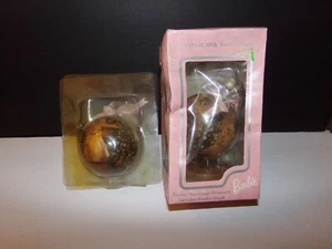 1997 BARBIE Christmas Ornament. 1997 Walmart 35th Anniversary, Wood Stand + one - Picture 1 of 6