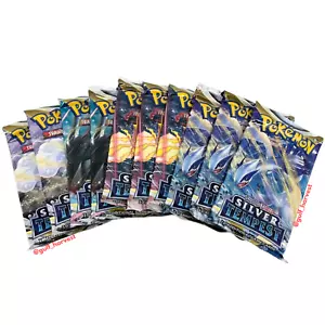 Lot of (10) Pokemon TCG Sword & Shield Silver Tempest Booster Packs - NEW/SEALED - Picture 1 of 4