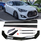 For Hyundai Veloste Car Front &Rear Bumper Lip Splitter+Side Skirts + Strut Rods