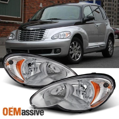 Par de faros de repuesto izquierda+derecha para Chrysler PT Cruiser 2006-2010 Foto 1 de 4