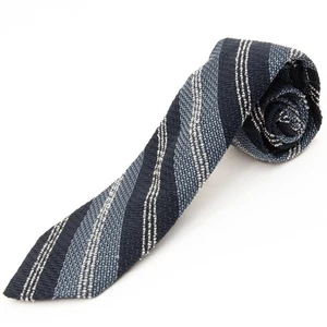 Corbata Hart Schaffner Marx Azul Rayas Mezcla Seda Cuello Hecha en Italia - Imagen 1 de 6