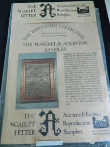 Nuevo Kit Punto de Cruz Sampler The Scarlet Letter Margaret Blackinton 1820 - Imagen 1 de 3