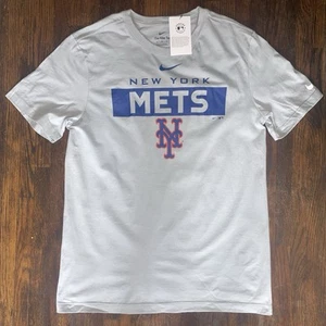 Nike MLB New York Mets T-Shirt Men’s Medium Bluish Gray Licensed Tee NWT - Picture 1 of 5