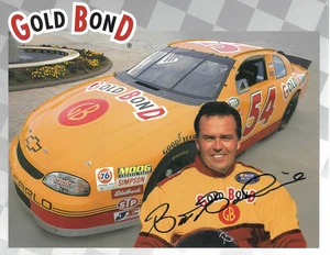 BRETT BODINE SIGNED 1997 8X10  #54  BUSCH SERIES HERO CARD - GOLD BOND POWDER - Picture 1 of 1