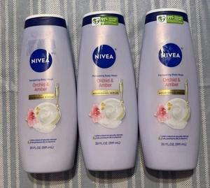 (3) Jabón corporal para mimar orquídeas y ámbar Nivea + suero nutritivo - 20 oz - Imagen 1 de 2