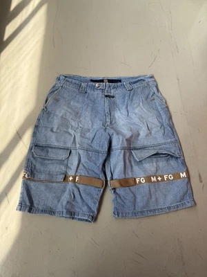 Pantalones Cortos Marithe Francois Girbaud Para Hombres 38 Sueltos Cinta de Transporte Carga FG+ Correa Foto 1 de 4