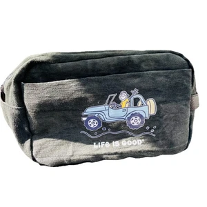 Life Is Good Dopp Kit Travel Bag Jeep NWT Gray - Picture 1 of 6