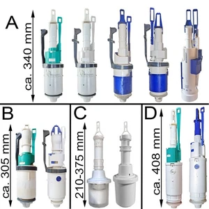 Geberit Unterputz Spülkasten Ersatzteile: Heberglocke, Ablaufventil, Spülventil - Bild 1 von 5