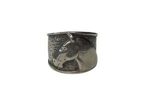 Vintage Silpada Ring oxidiert Sterlingsilber Pferdekopf Größe 10 Retro selten 0,925 - Bild 1 von 9