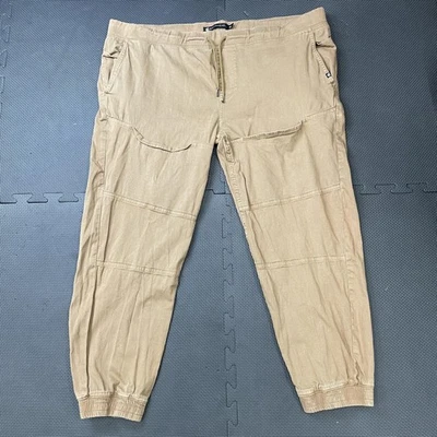 Pantalones Rocawear Para Hombre 3XL Caqui Tostado Clásicos Y2K Jogger Elastizados Cordón Puños Foto 1 de 4