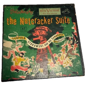 Tchaikovsky Nutcracker Suite 45 RPM Box/3 Leopoldo Stokowski RCA - Picture 1 of 12