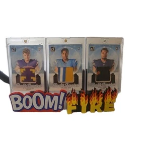 2024 Panini Donruss Rookie Sweaters JJ McCarthy, Brenden Rice, Rome Odunze (RC) - Picture 1 of 2