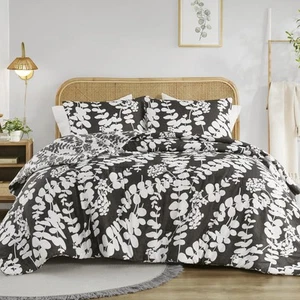 Queen Comforter Set, Breathable Microfiber Comforter Sets, Reversible Floral ... - Picture 1 of 7