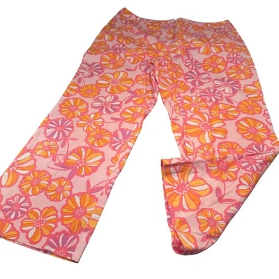 Calça David Brooks Feminina Floral Y2K Barbie Retro Resort Praia Psicodélica - Imagem 1 de 4