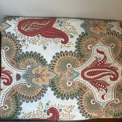 Pottery Barn Floral Paisley Printed California King Duvet 108 X 92 EUC 2 Shams - Image 1 of 4