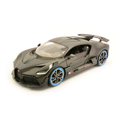 BUGATTI DIVO 2019 50th ANNIVERSARY CARBON 1:18 Burago Auto Stradali Modellino Nu - Immagine 1 di 3