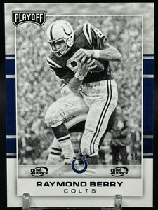 2017 Panini Playoff Raymond Berry #134 2nd Down Insert 01/49 First In Print Run - Picture 1 of 3