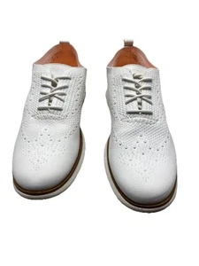 Cole Haan 4.ZERØGRAND Mujer Punta de Ala Oxford Blanco Naranja Zerogrand Talla 10.5 B - Imagen 1 de 6