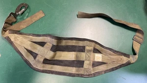 US Army Surplus Gunner Sling Seat Strap Suspension Harness Green Webbing Issued - Foto 1 di 6