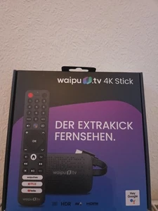 waipu.tv 4K Stick  inkl. Fernbedienung  HDMI  HDR  Schwarz  NEU & OVP - Bild 1 von 2