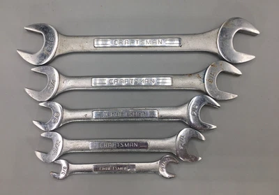 5pc Sears Craftsman Forged In USA V Series Double Open Head Wrenches Vintage - Image 1 of 4