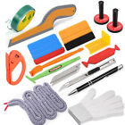 New Car Wrap Kit Vinyl Tools Window Tint Rope Rubber Squeegee Magnets Gloves Aus