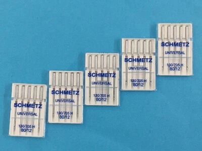 Nähmaschinen-Nadeln von Schmetz, Stärke 80 /12 Flachkolben Nadel 25 Stück