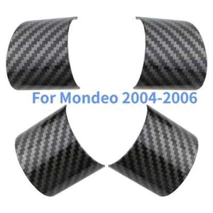 4pcs Carbon Fiber Car Steering Wheel Trim Cover for Ford Mondeo 2004 2005 2006 - Picture 1 of 4